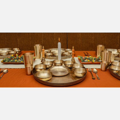 Manohar Kansa Maharaja Thali Set (16 Inch)