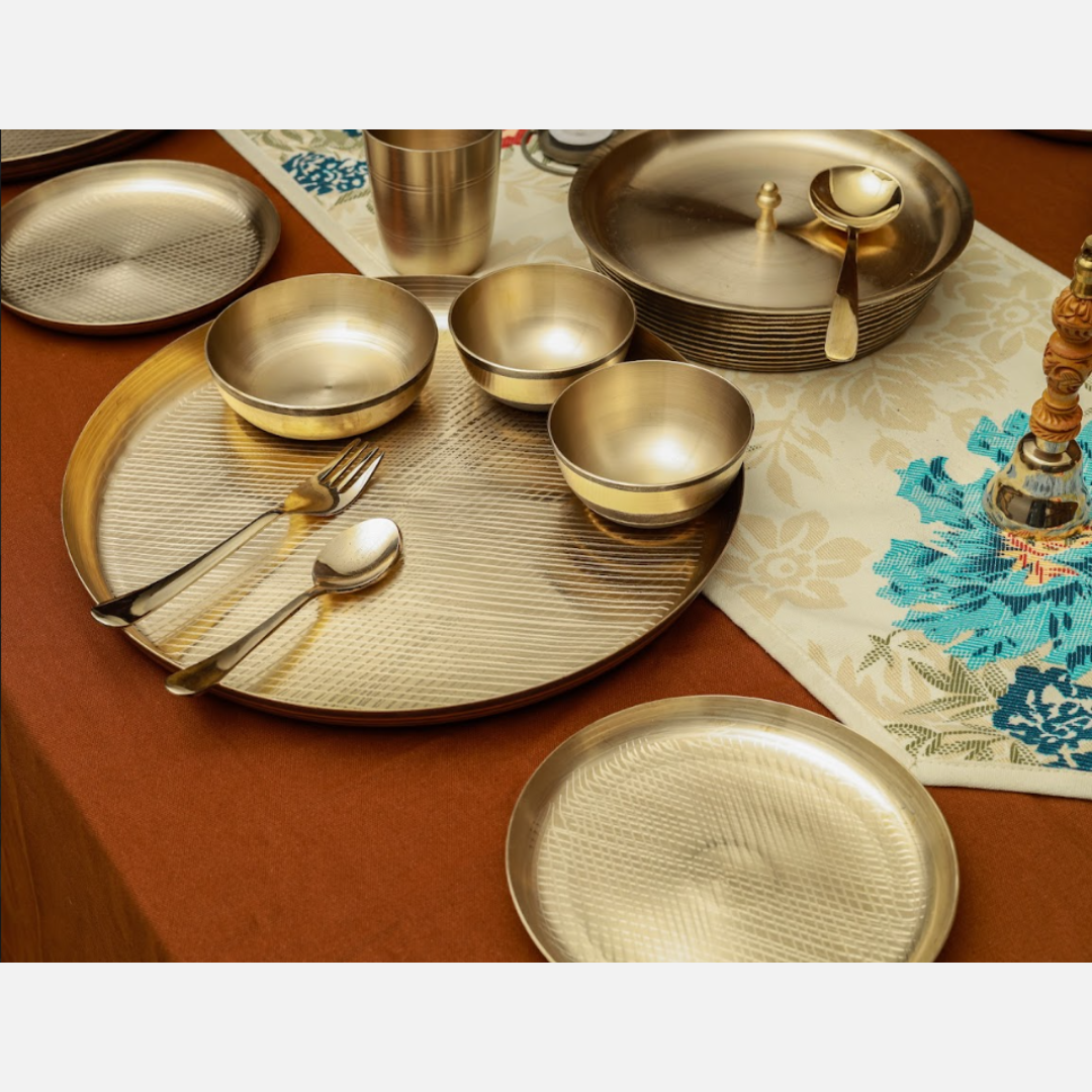 Manohar – Kansa/Bronze Buffet Dining Setup (11 Inch)