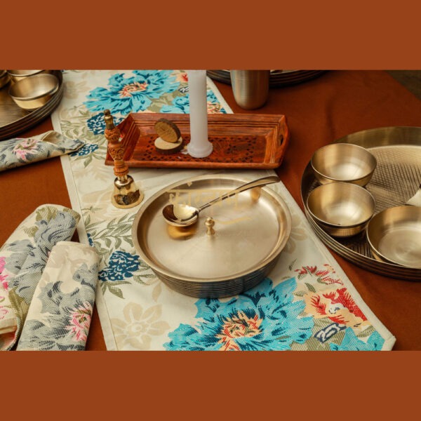 bronze/kansa serving bowl with lid